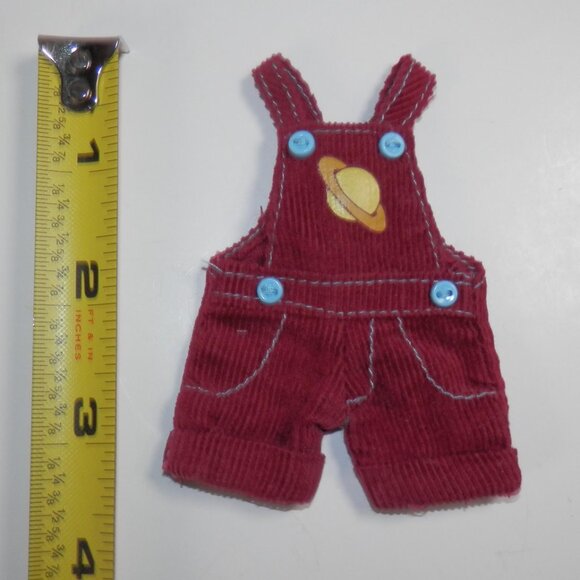 2015 Lottie Doll Stargazer Outfit Red Corduroy Overalls For 7.5" Dolls Arklu Toy - Picture 2 of 4
